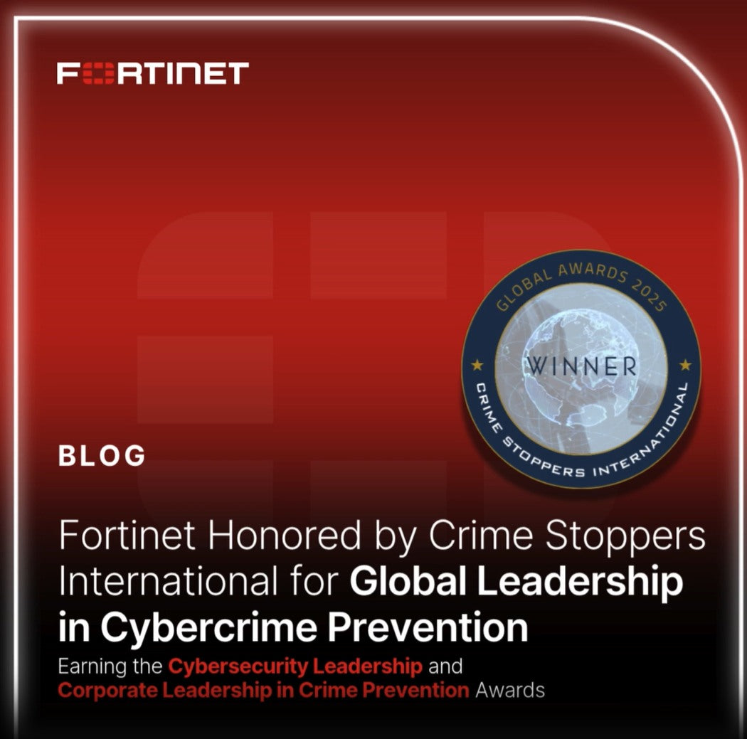 Fortinet Honored for Global Cybercrime Preventioner | JK Tech
